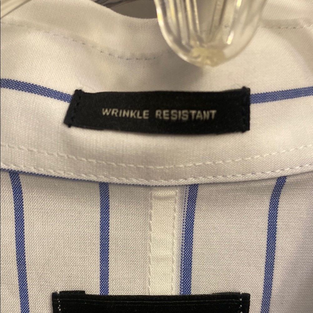 Talbots  White and Black Boxy Button Down Shirt - Picture 3 of 6